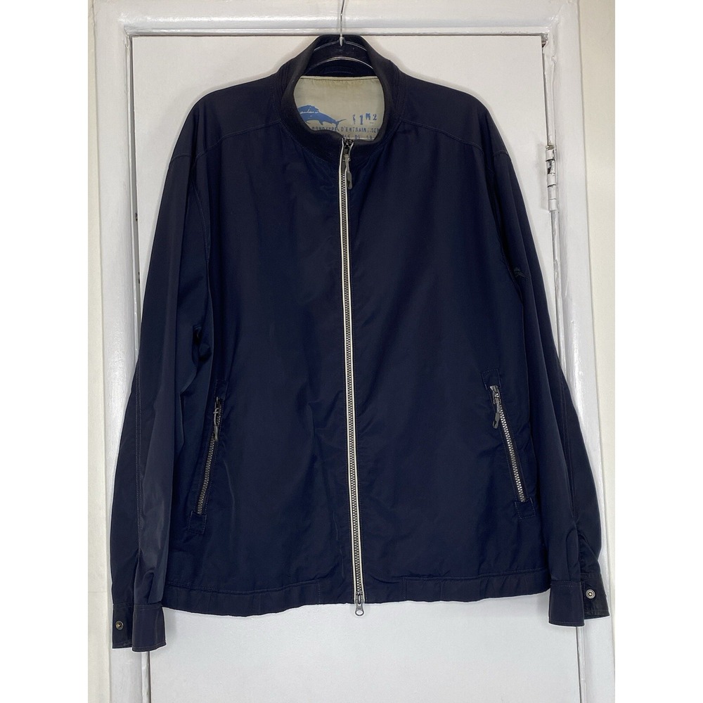 Men's  Tommy Bahama Jacket Size  XL Dark Blue Color  Lightweight Windbreaker
